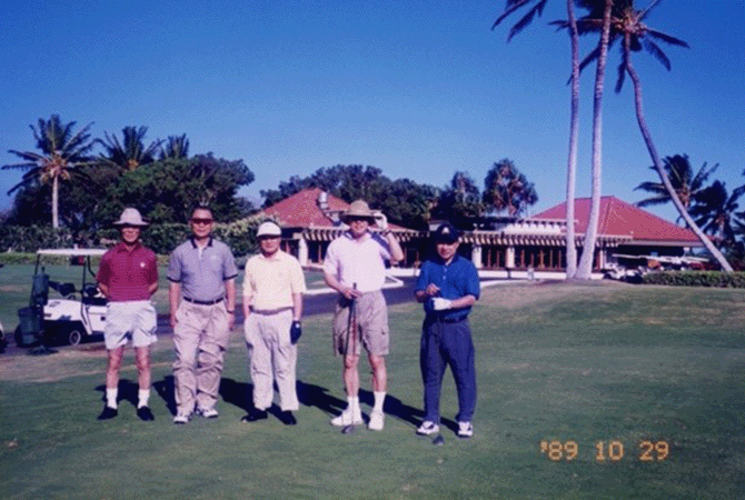 ICSのメンバーと（1989）